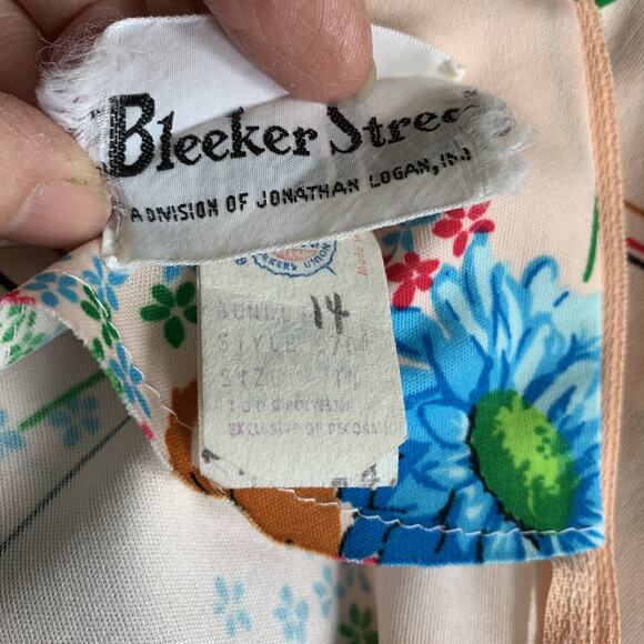 Vintage 1960s 1970s Bleeker Street Knit Jacket Matching Dress Set MOD Boho M/L - Picture 8 of 10